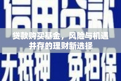 博尔塔拉蒙古贷款购买基金，风险与机遇并存的理财新选择