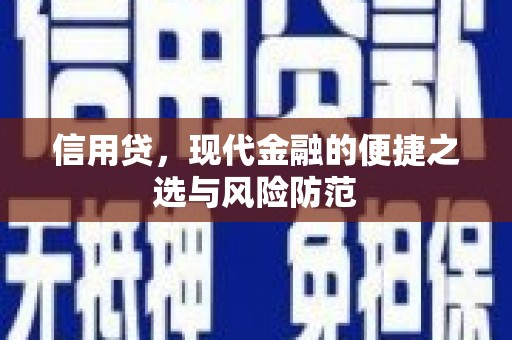 博尔塔拉蒙古信用贷，现代金融的便捷之选与风险防范