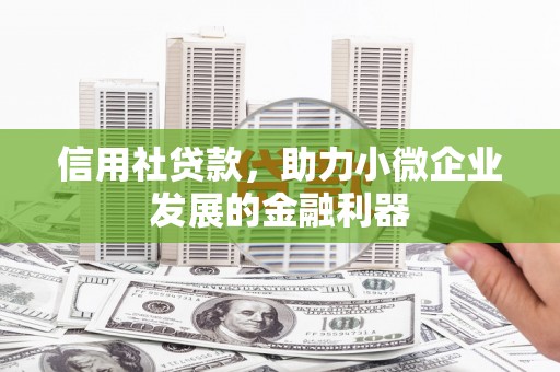 博尔塔拉蒙古信用社贷款，助力小微企业发展的金融利器